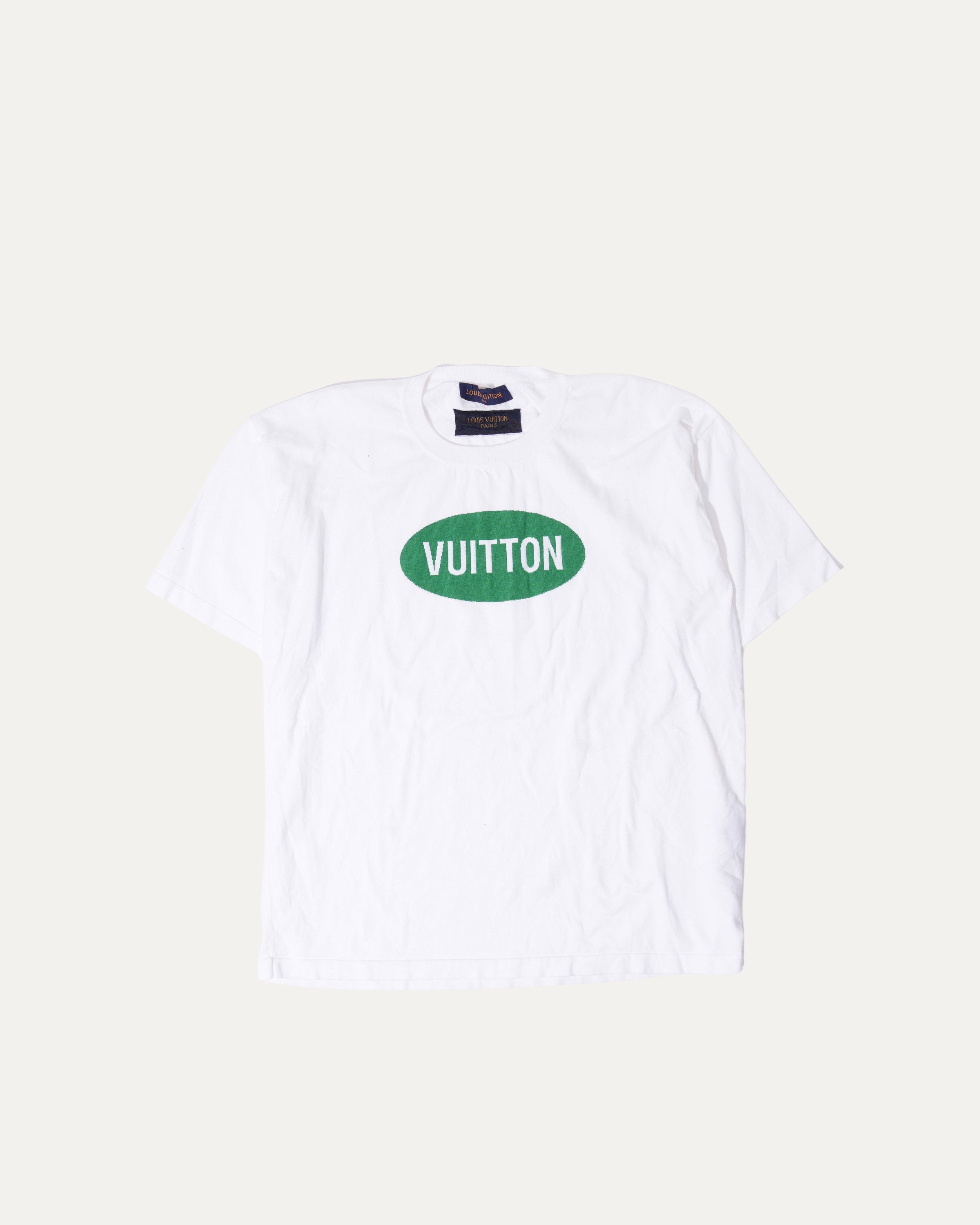 Cut and Sew Green Logo T-Shirt