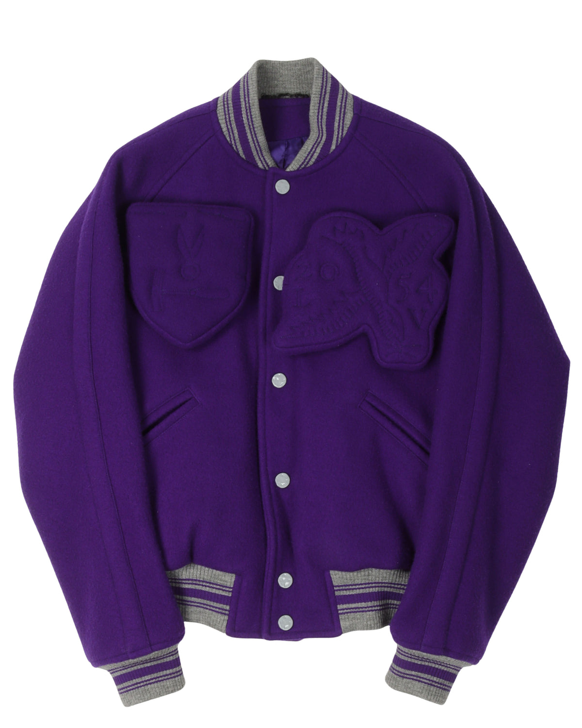 Asia Exclusive FW19 Wool Padded Embellished Varsity Jacket