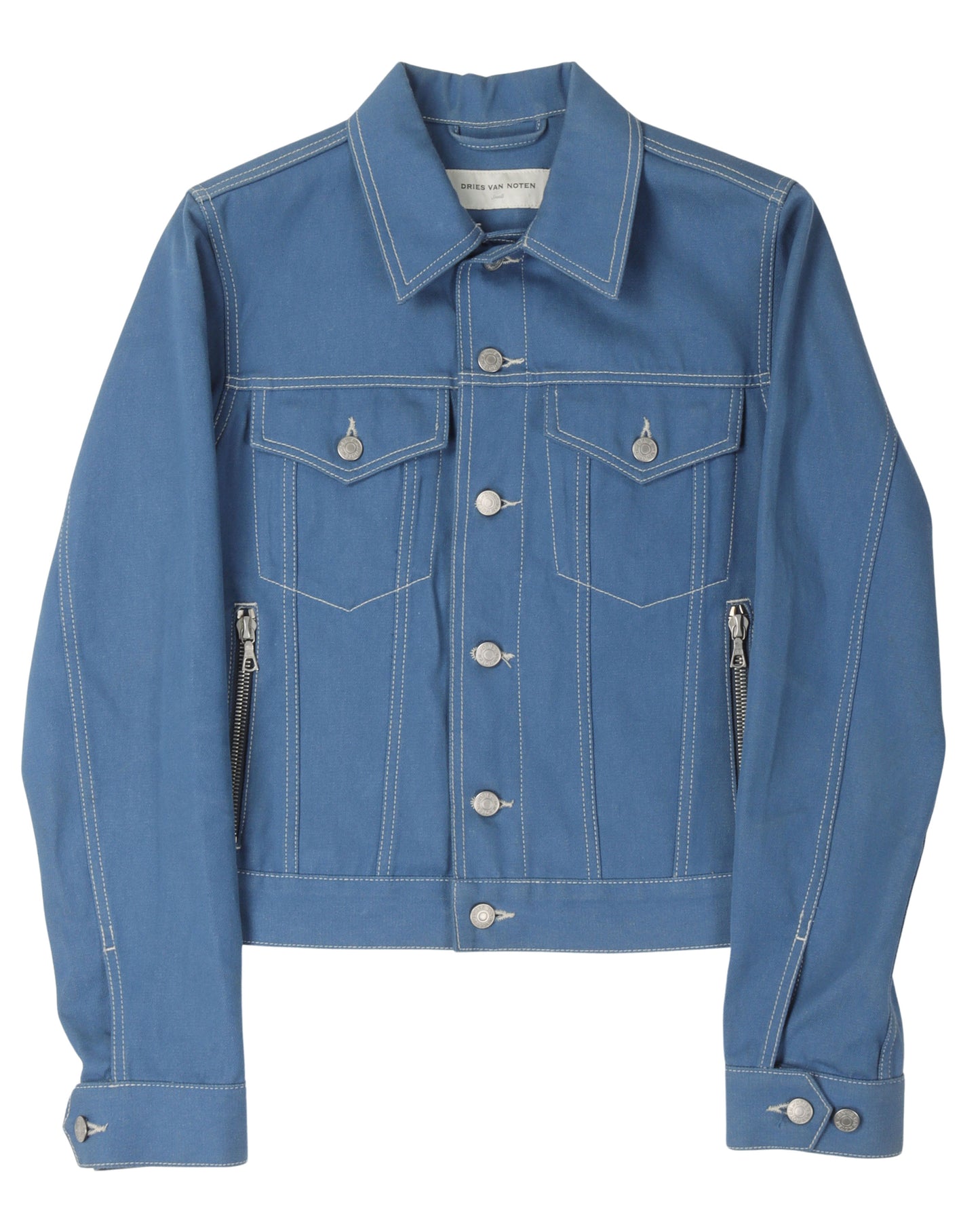 Contrast Stitch Trucker Jacket