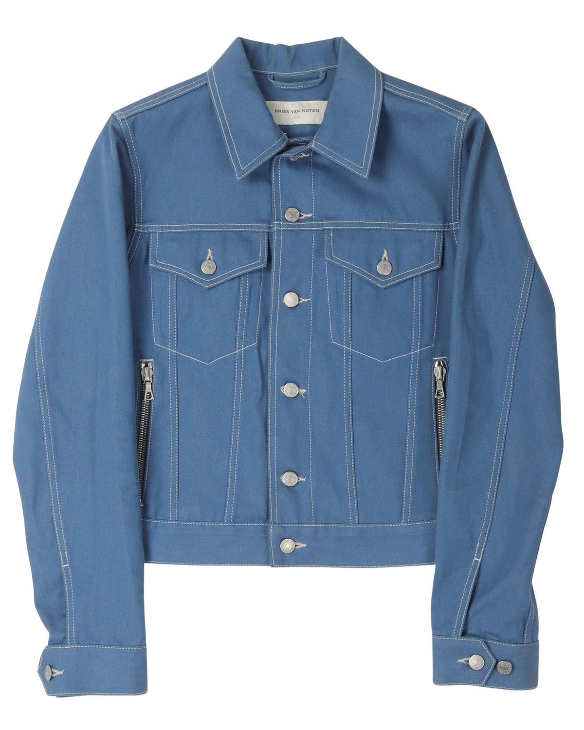 Contrast Stitch Trucker Jacket