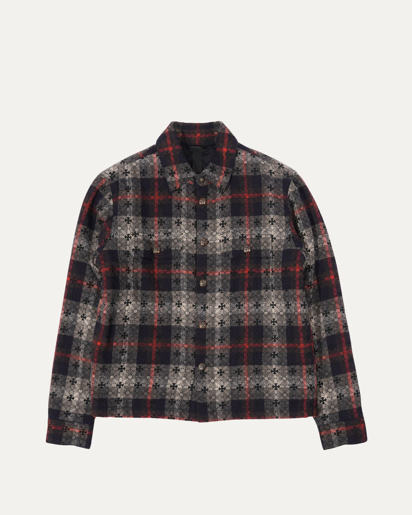 Padded Monogram Flannel Work Dog Shirt