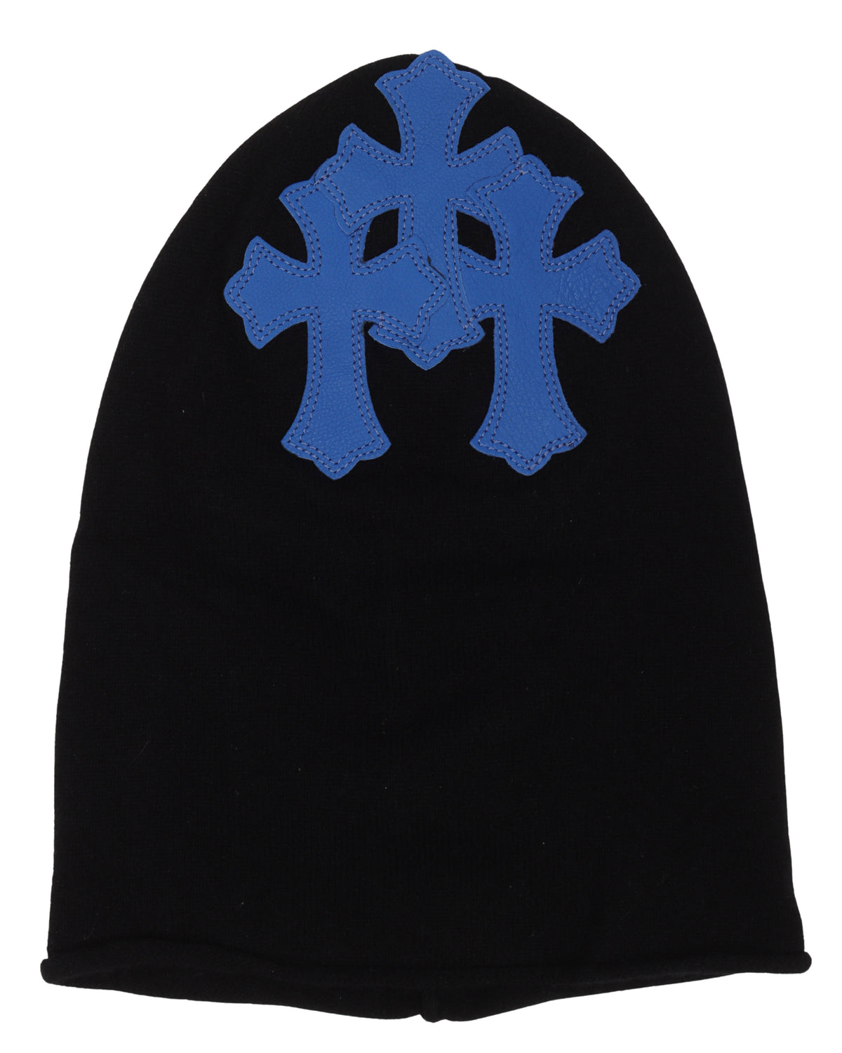 Cashmere Leather Cross Mask