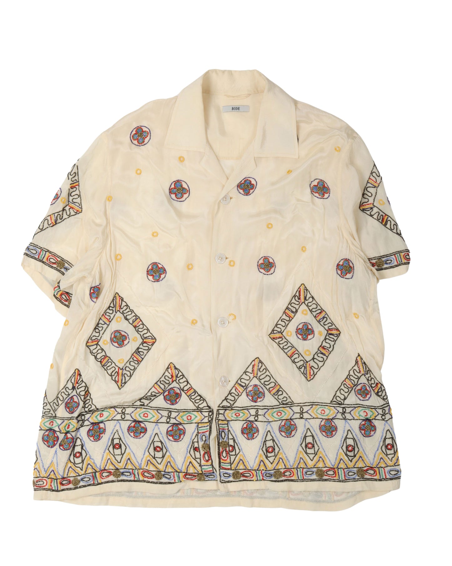 Divine Beaded Short Sleeve Shirt