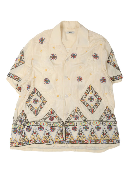 Divine Beaded Short Sleeve Shirt