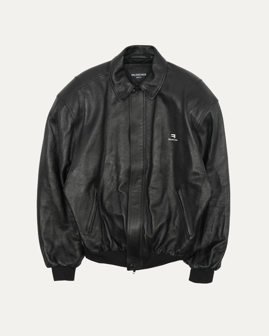 Leather Bomber Jacket