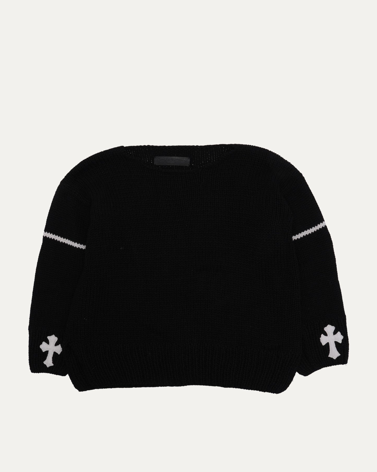 Cross Patch Cashmere Sweater