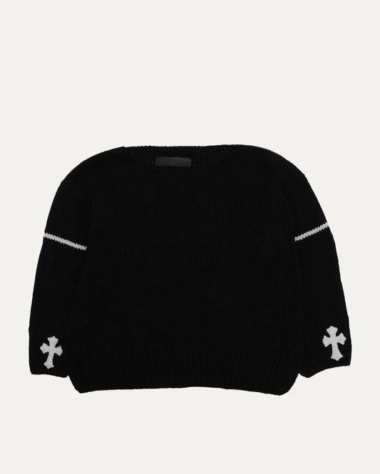 Cross Patch Cashmere Sweater
