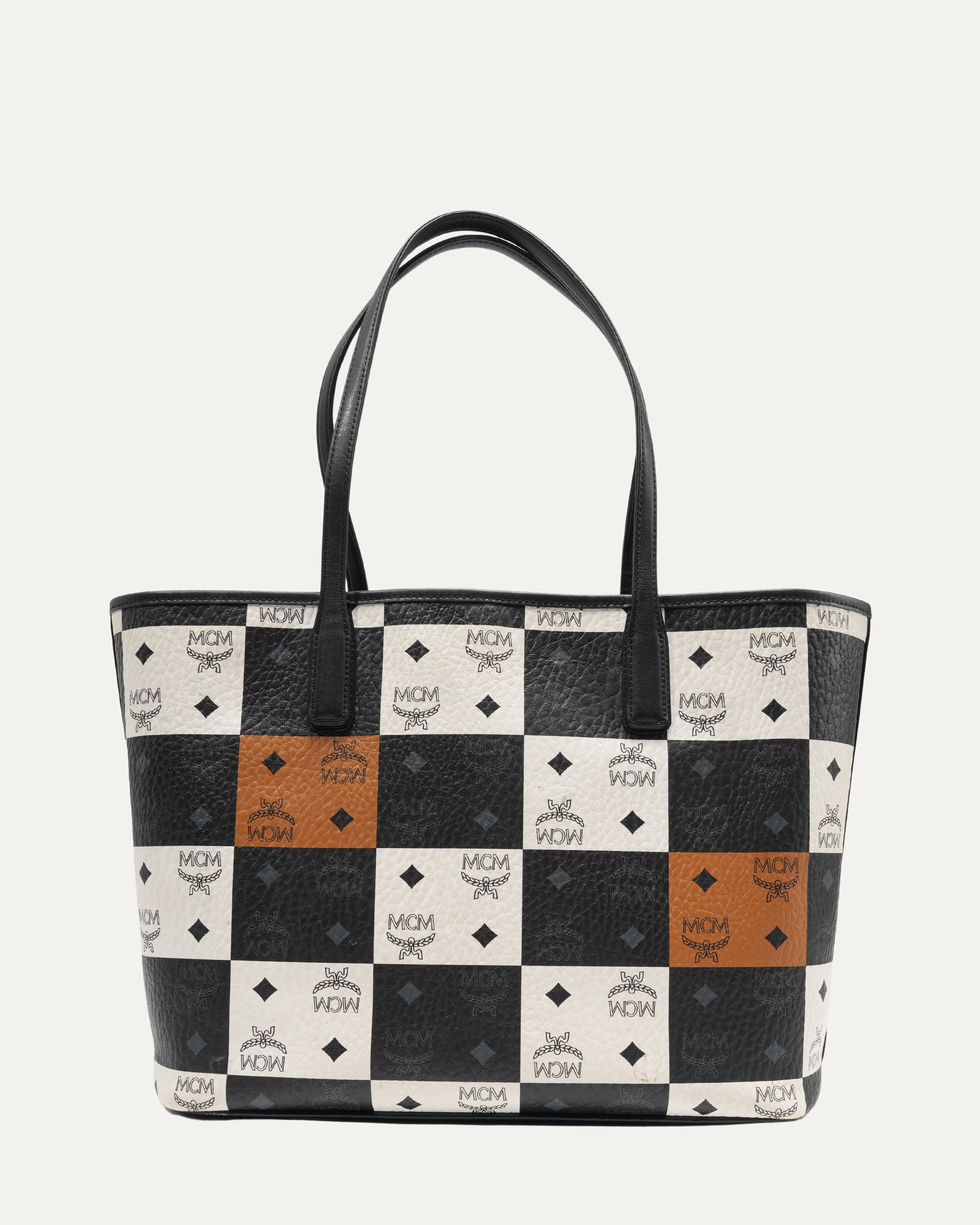 Medium Aren Shopper in Checkerboard Visetos