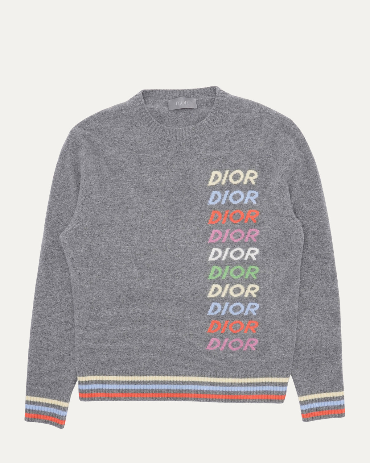 Cashmere Intarsia Knit Sweater