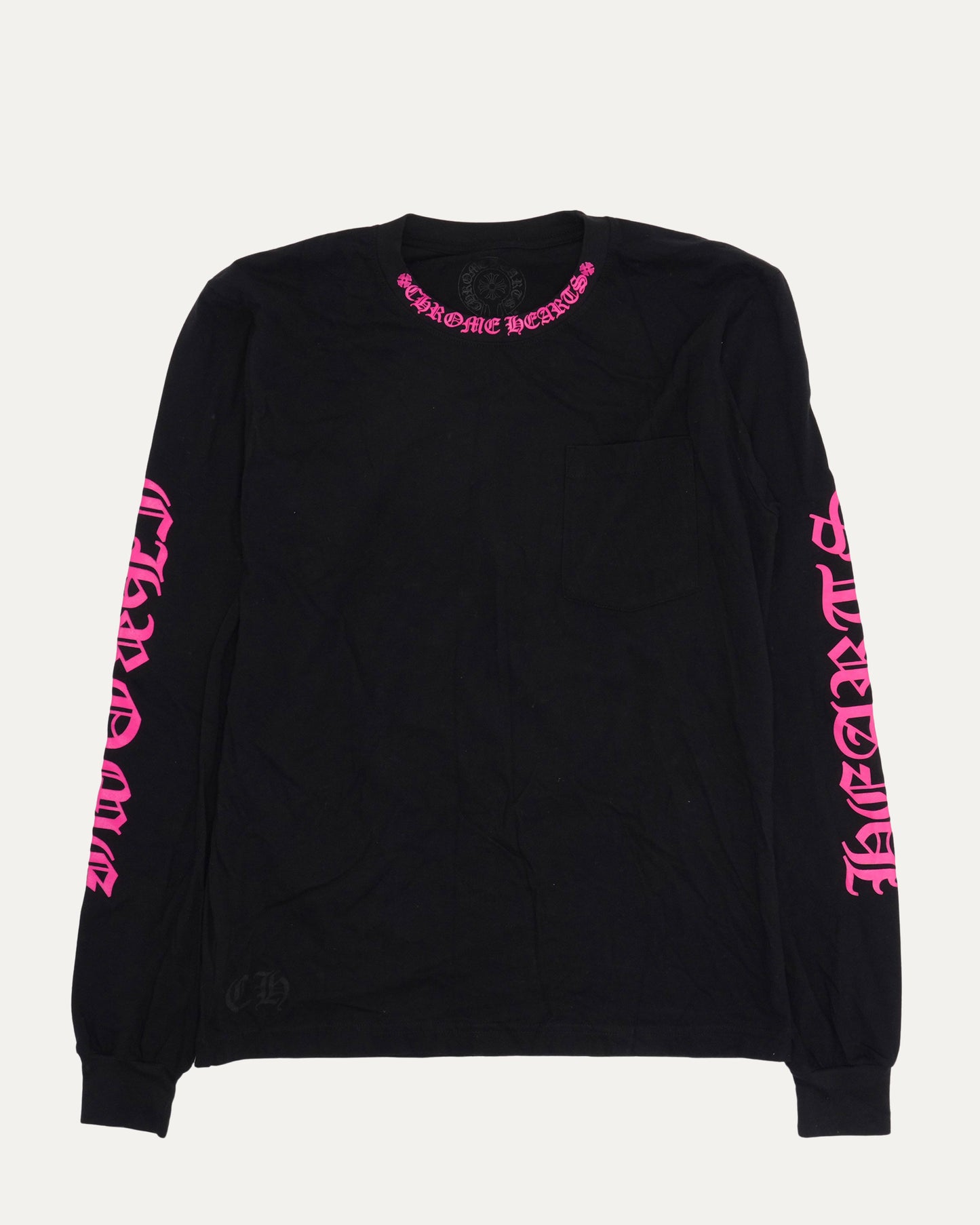 Long Sleeve Neck Logo T-Shirt