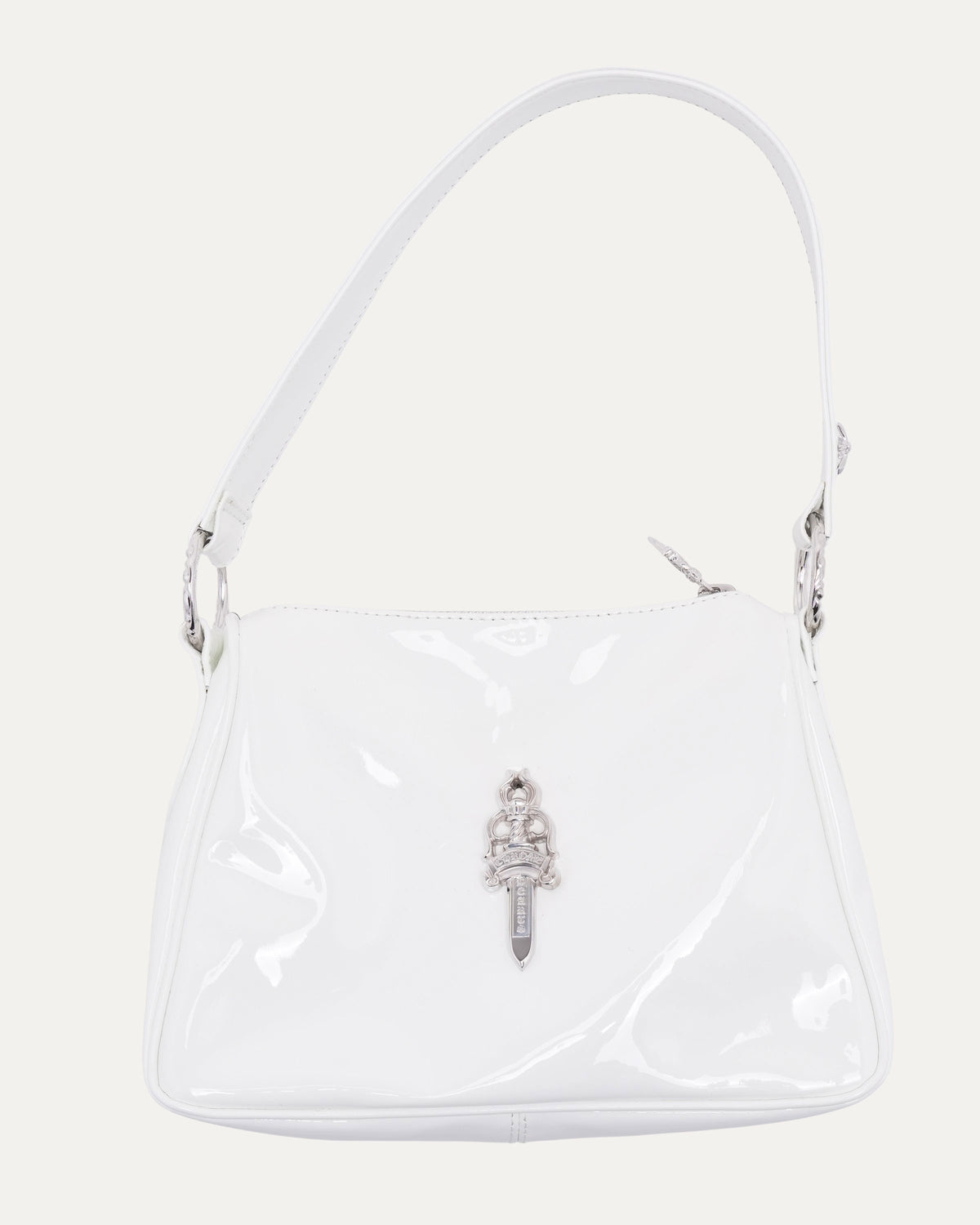 Patent Leather Dagger Embellished Chicken Nugget Bag