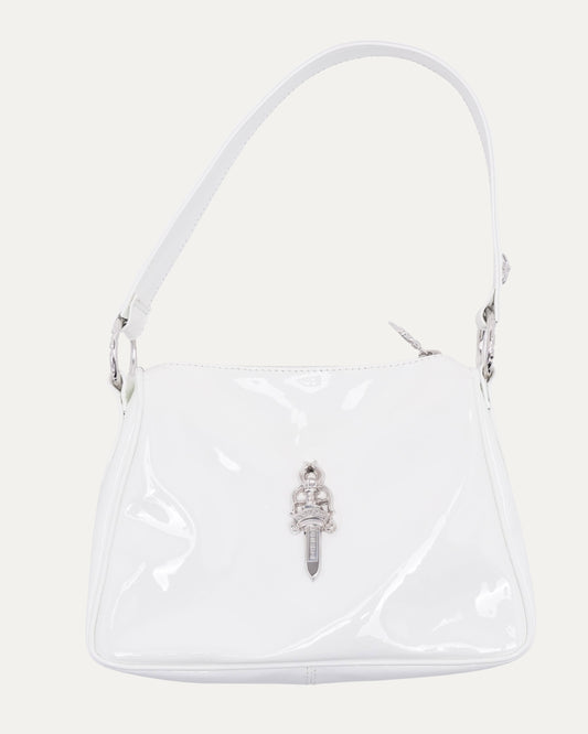 Patent Leather Dagger Embellished Chicken Nugget Bag