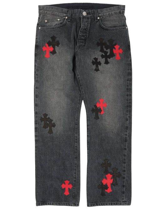 Multi-Cross Fade Jeans