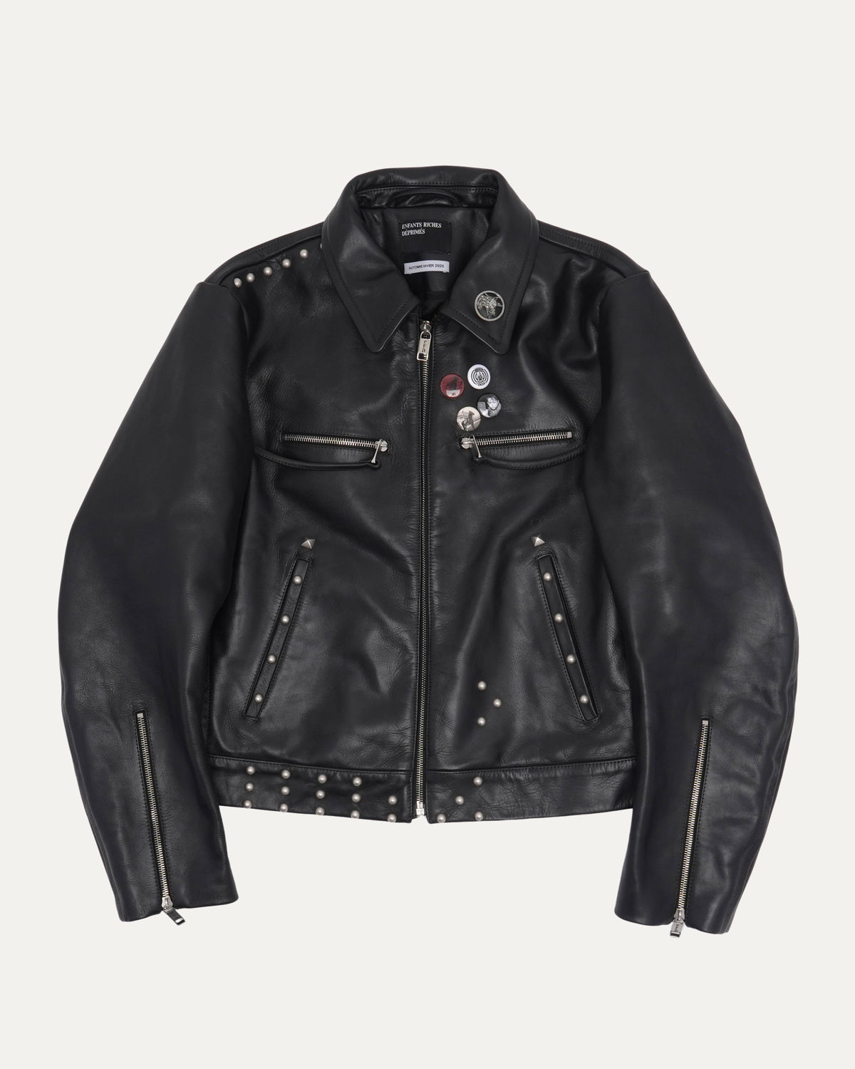 Sid Leather Jacket with Studs