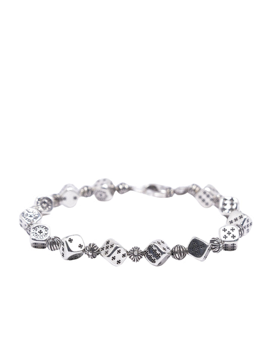 Silver Dice Bracelet