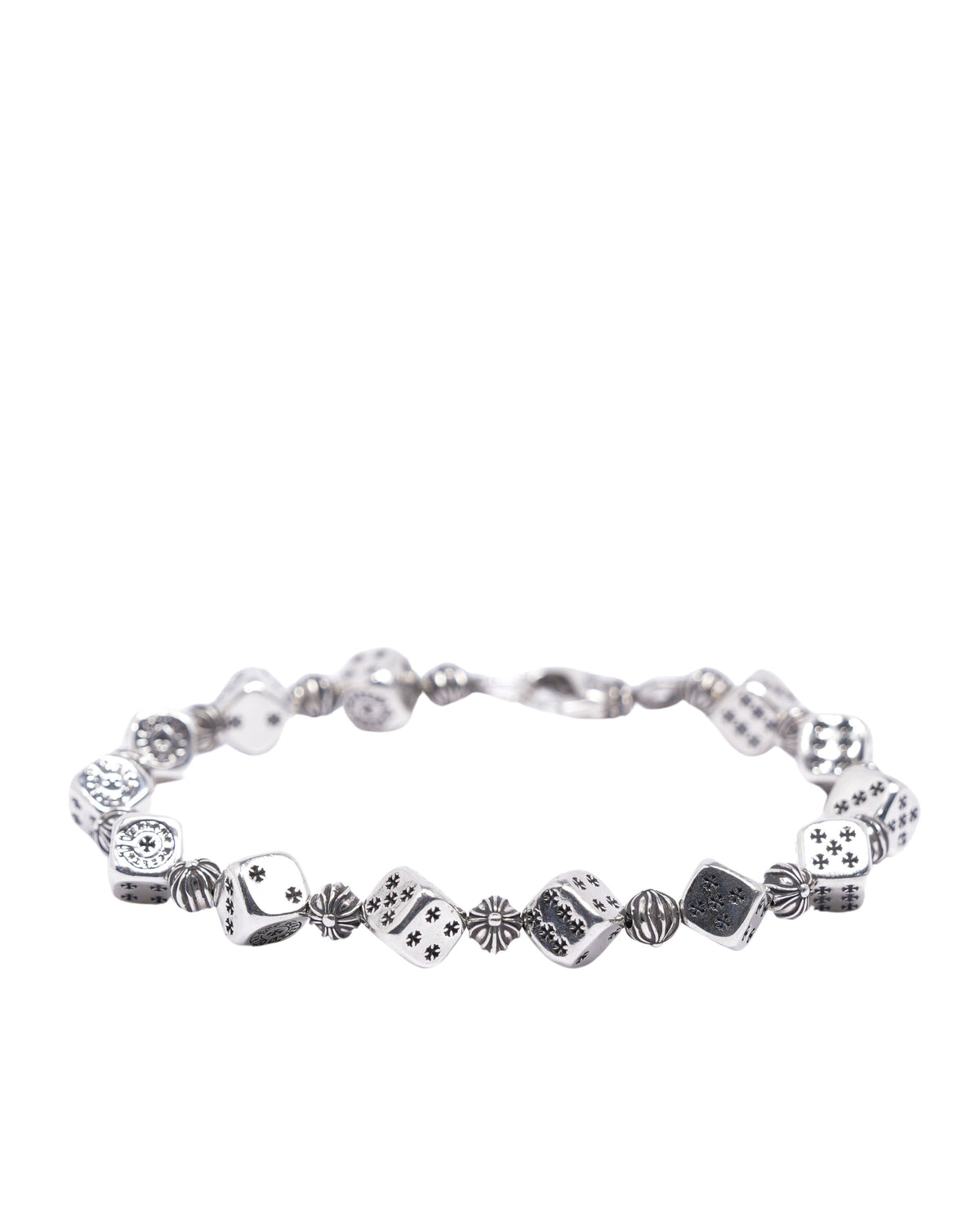 Silver Dice Bracelet