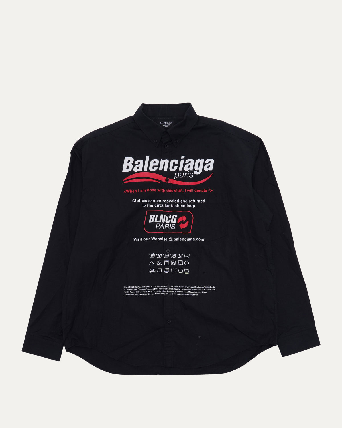 Printed Dry Cleaning Shirt
