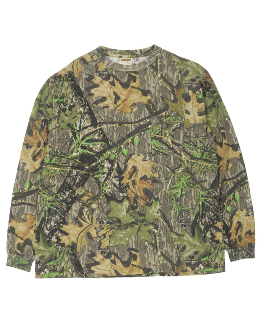 Tree Camo Mesh Long Sleeve T-Shirt
