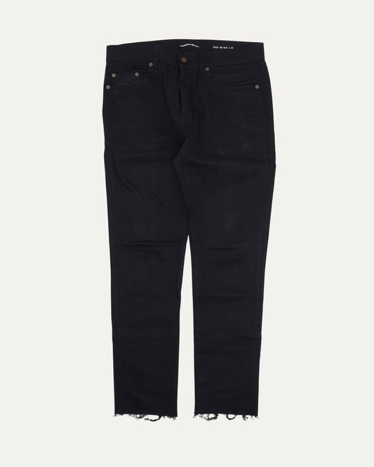 D02 Raw Hem Skinny Jeans