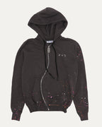 Paint Splatter Zip Up Hoodie