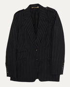 Pinstripe Epaulet Blazer