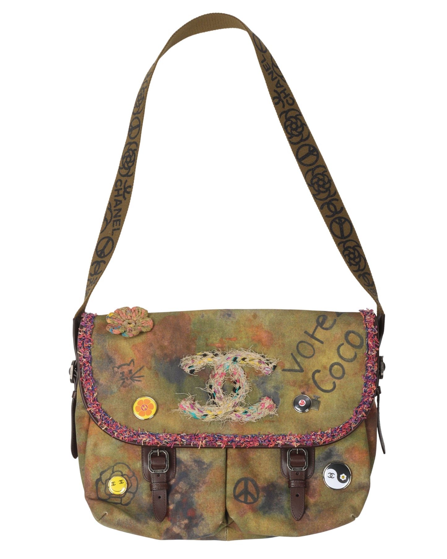 On The Pavement Canvas Messenger Bag (2015)