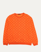 Flocked Monogram Crewneck Sweatshirt