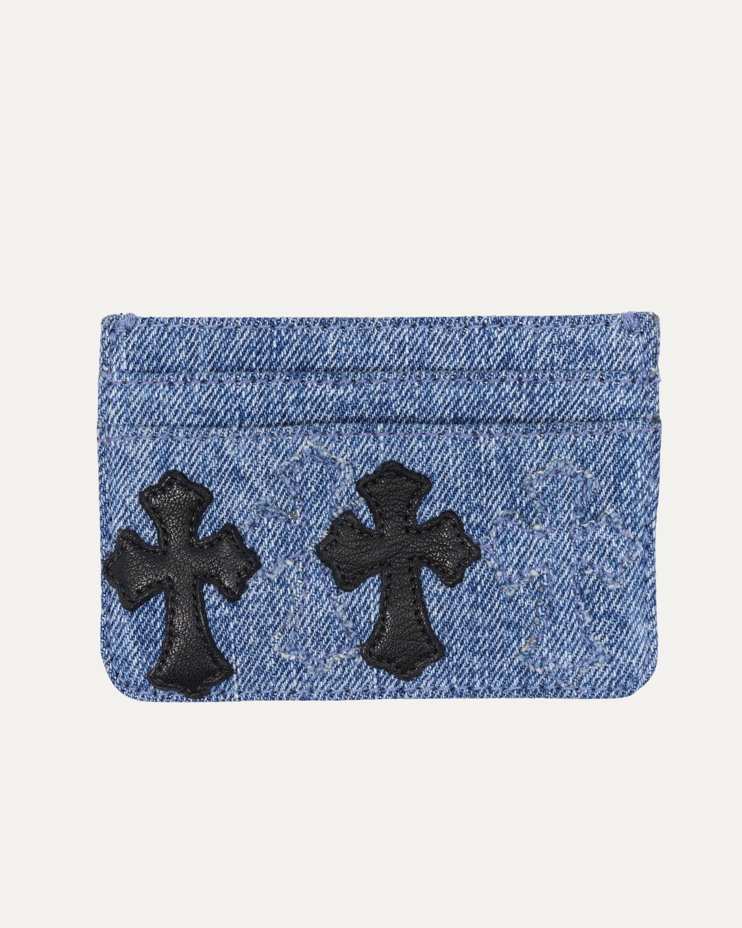 Cross Patch Denim Cardholder