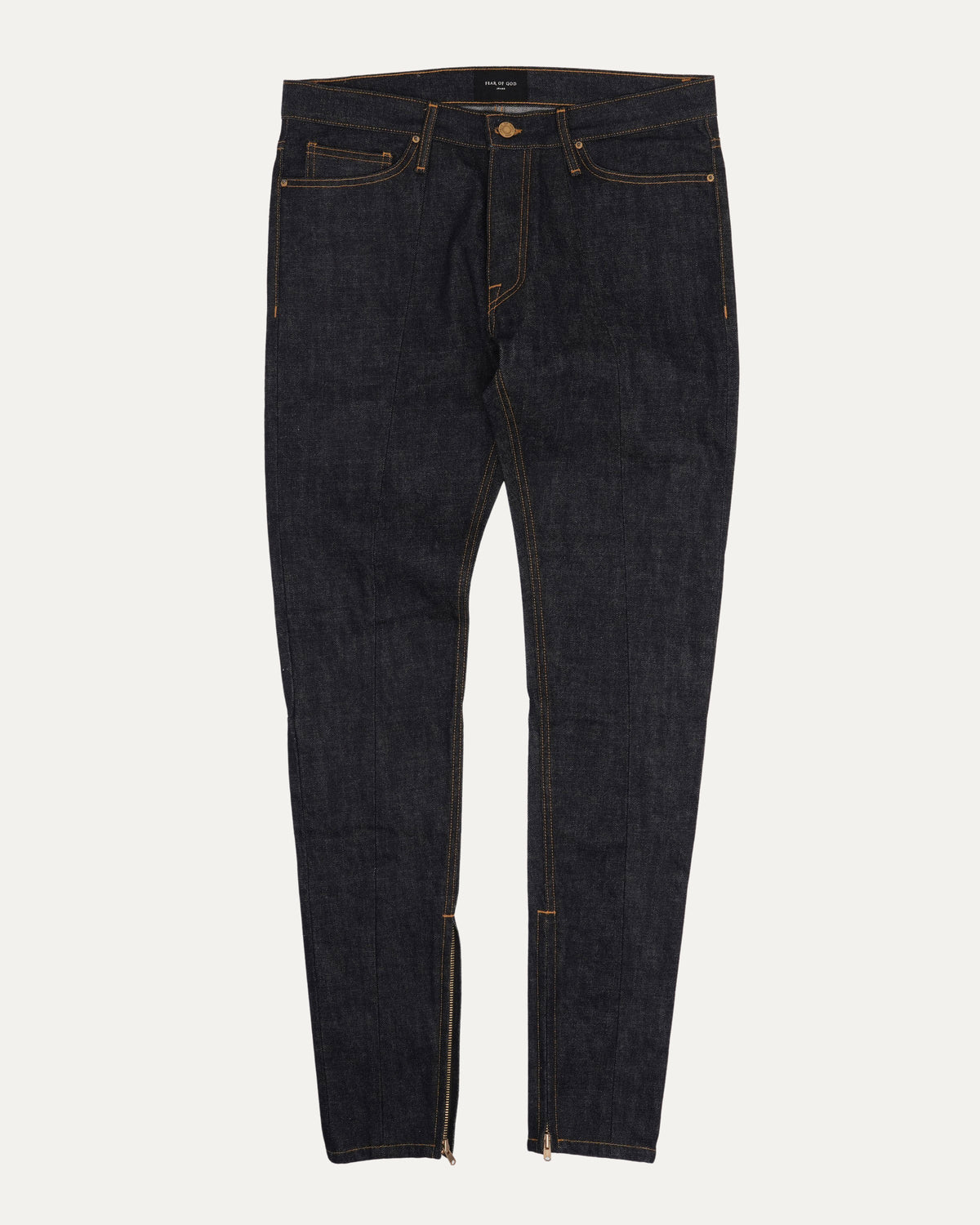 Raw Paneled Skinny Jeans