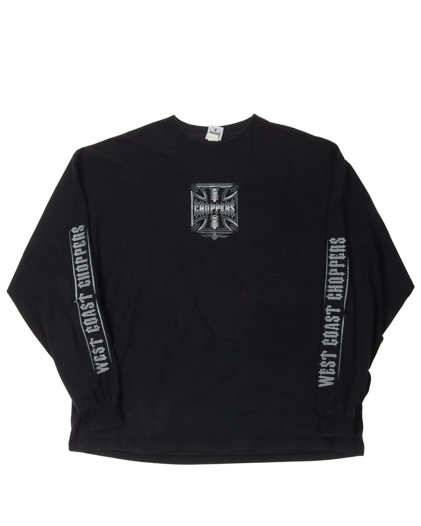 West Coast Choppers Chrome Logo Long Sleeve T-Shirt