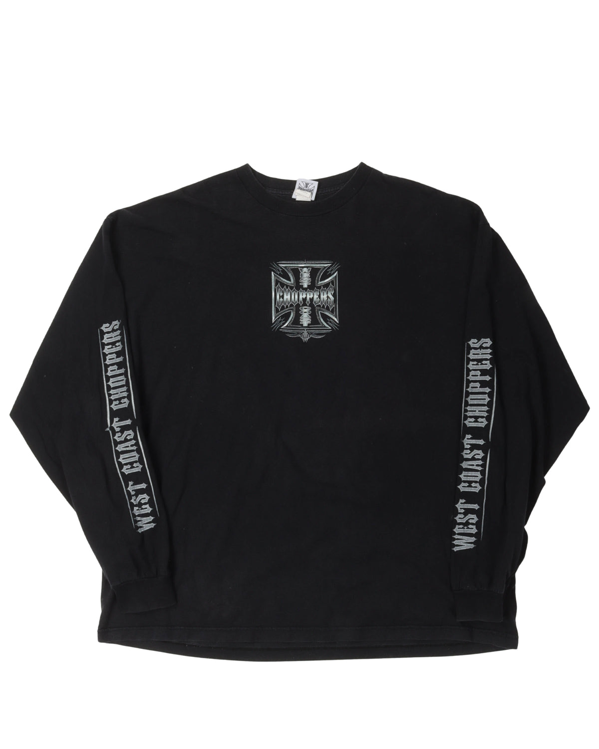 West Coast Choppers Chrome Logo Long Sleeve T-Shirt