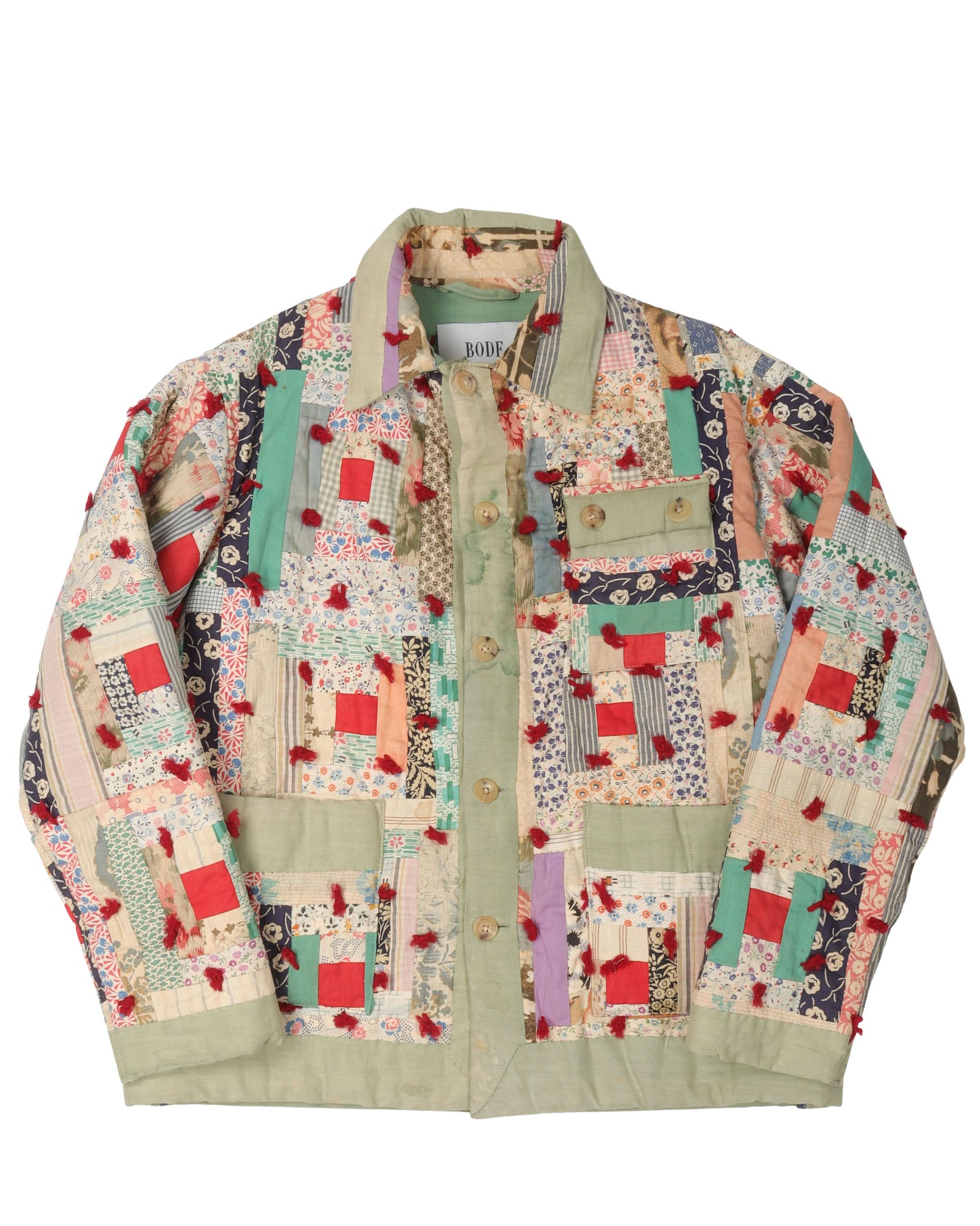 Quilted Padded Patchwork Jacket