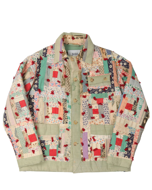 Quilted Padded Patchwork Jacket