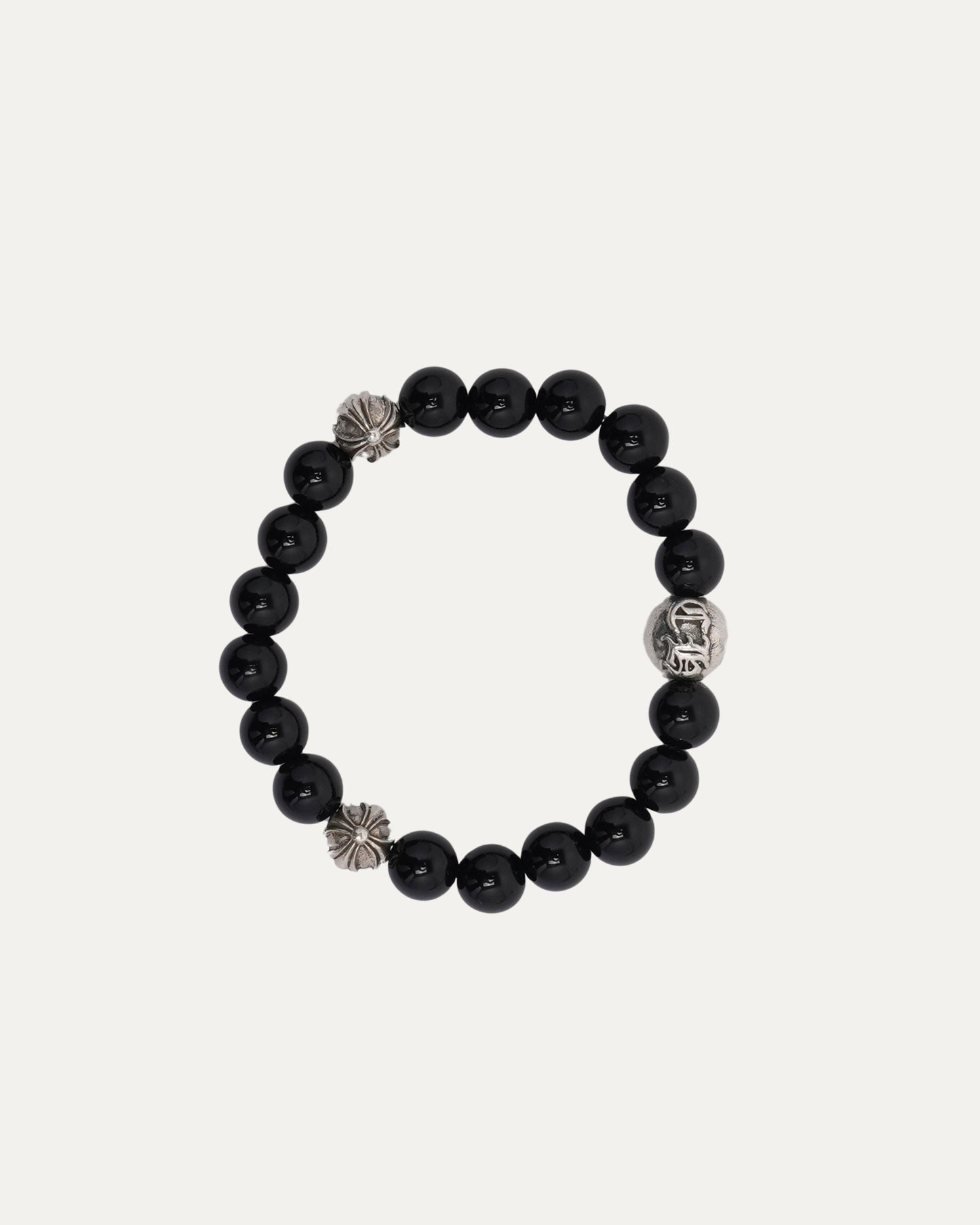 Onyx Plus Ball Bead Bracelet