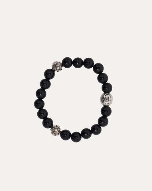 Onyx Plus Ball Bead Bracelet
