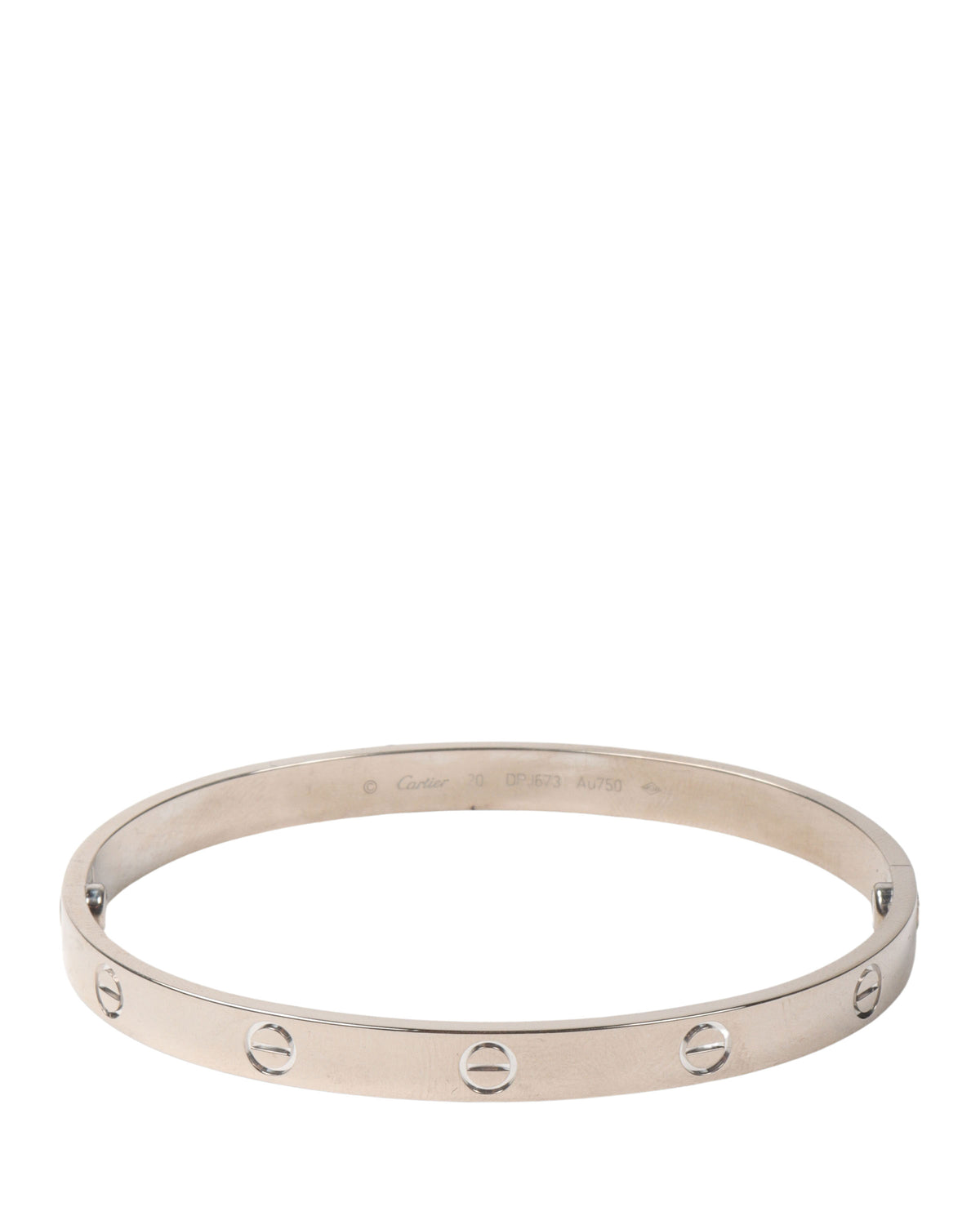 White Gold Love Cartier Bracelet