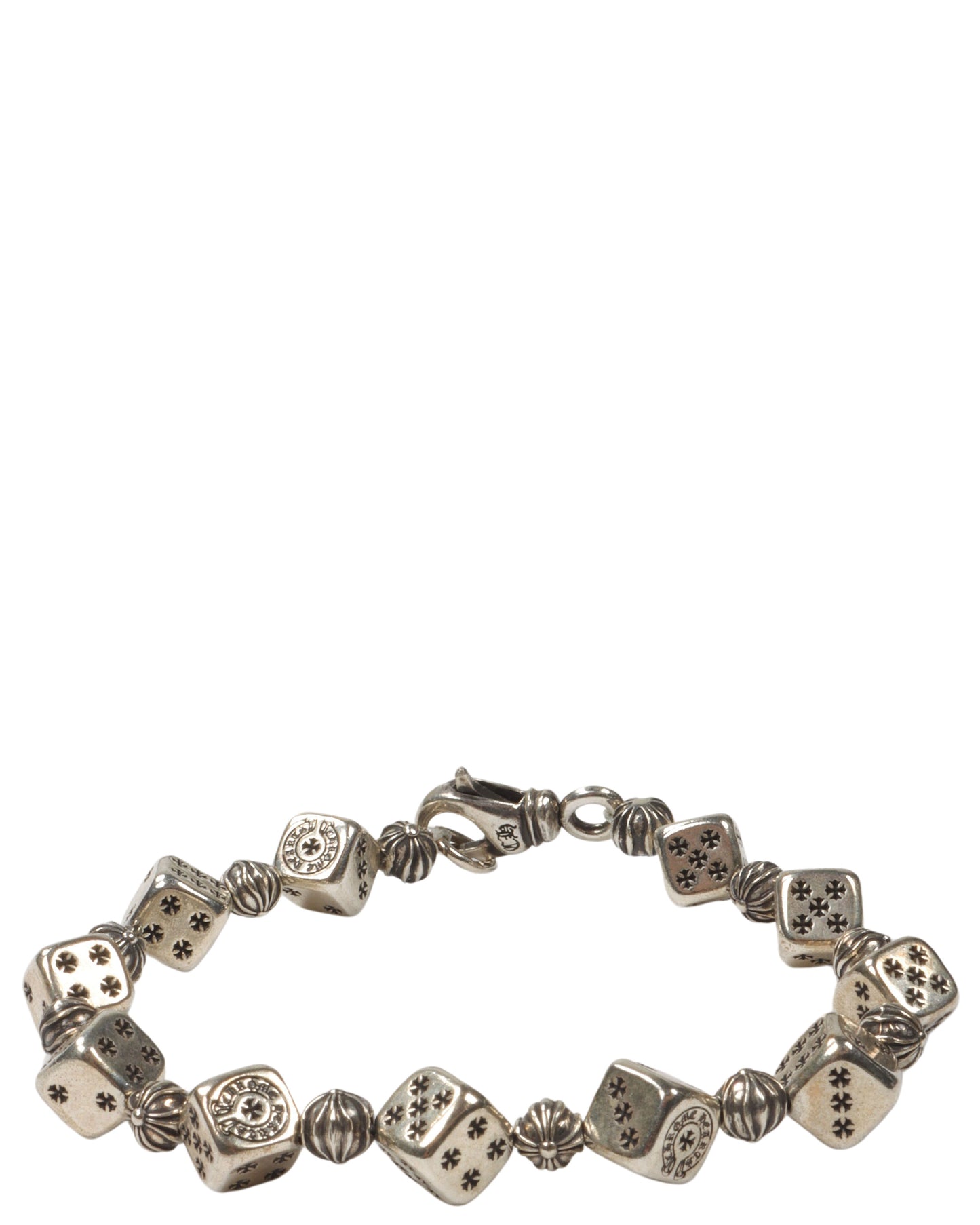 Silver Dice Bracelet