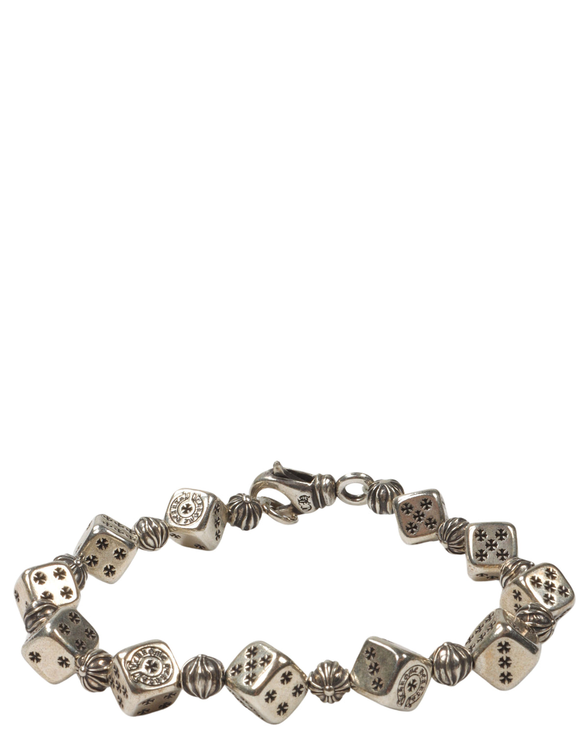 Silver Dice Bracelet