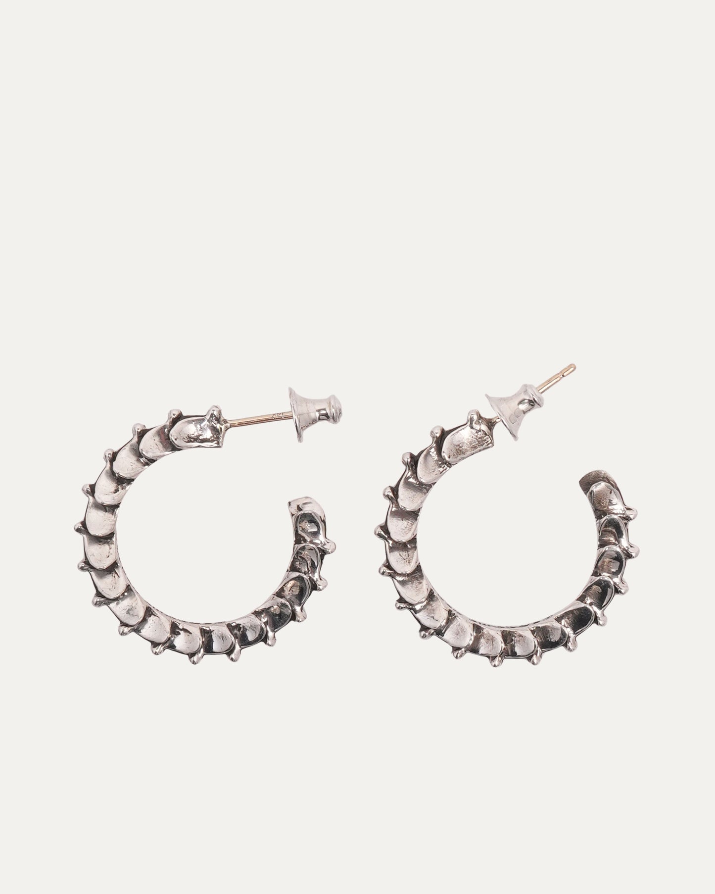 Cross Tail Hoop Earrings