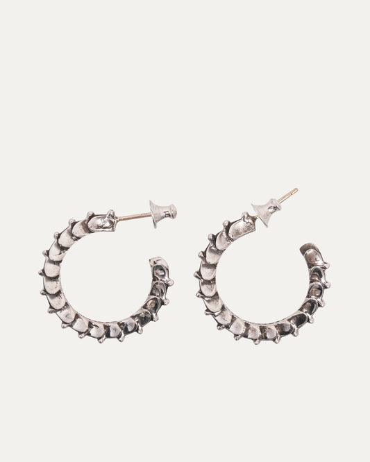 Cross Tail Hoop Earrings