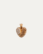 Gold Diamond Heart Pendant