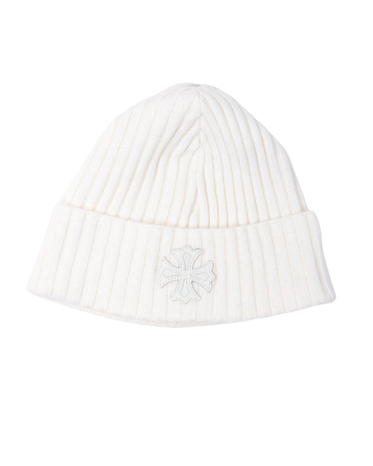 Cross Patch Cashmere Beanie