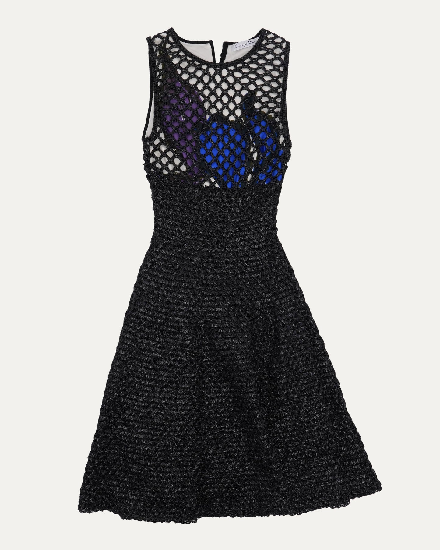 Raffia Overlay Dress