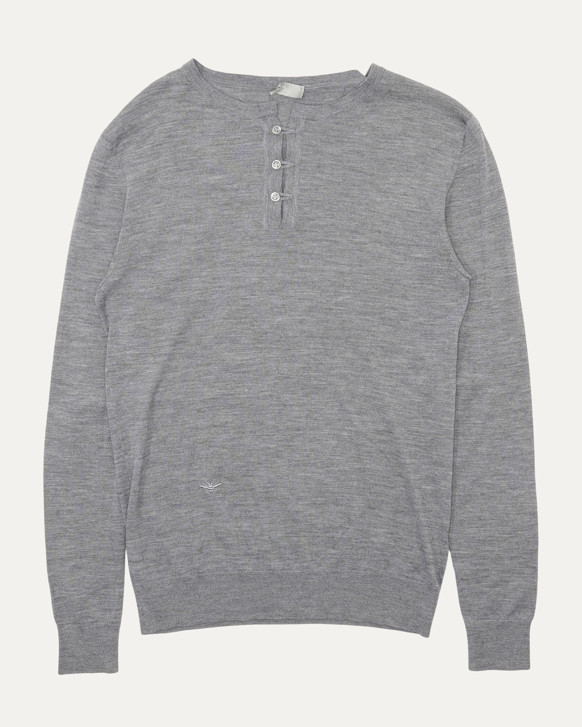 Wool Henley Sweater