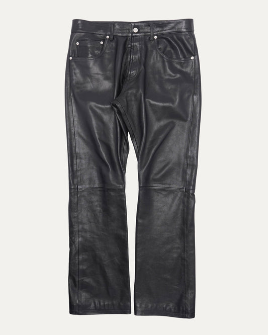 AW23 Leather Flared Pants