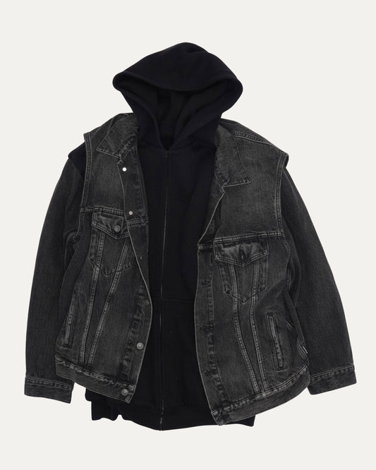 Twinset Hooded Denim Jacket