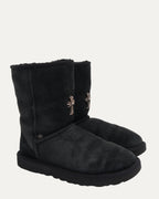 Cross Embellished Ugg Boots
