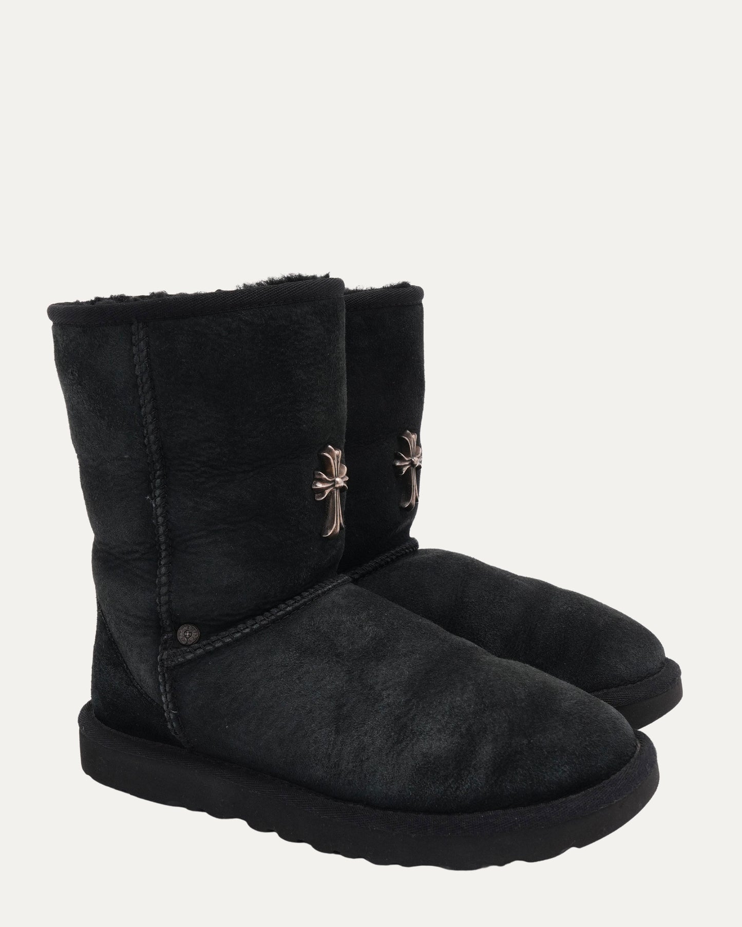 Cross Embellished Ugg Boots