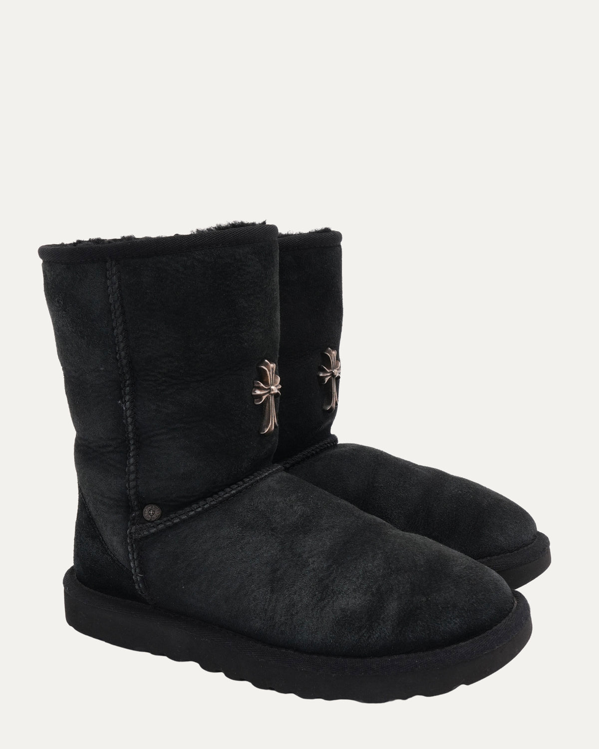 Cross Embellished Ugg Boots