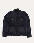 Cross Patch Nylon Insulated Shirt Jacket
